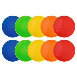 Hitopin Pack of 10 Carpet Dots for Classroom, Round Sports Spot Carpet Marker, Non-Slip Spot Marker, Carpet Marker, Carpet Marker, for Football, Basketball, Dance Exercises, Agility Training