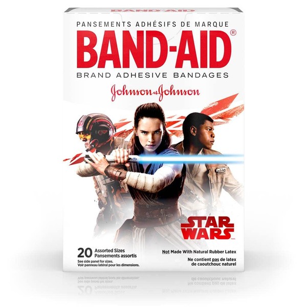 BAND-AID Adhesive Bandages, Star Wars Collection, Assorted 20 ea ( Pack of 2)