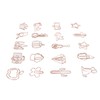100Pcs Paper Clips Cute Look Note Clip Marking Document Organizing