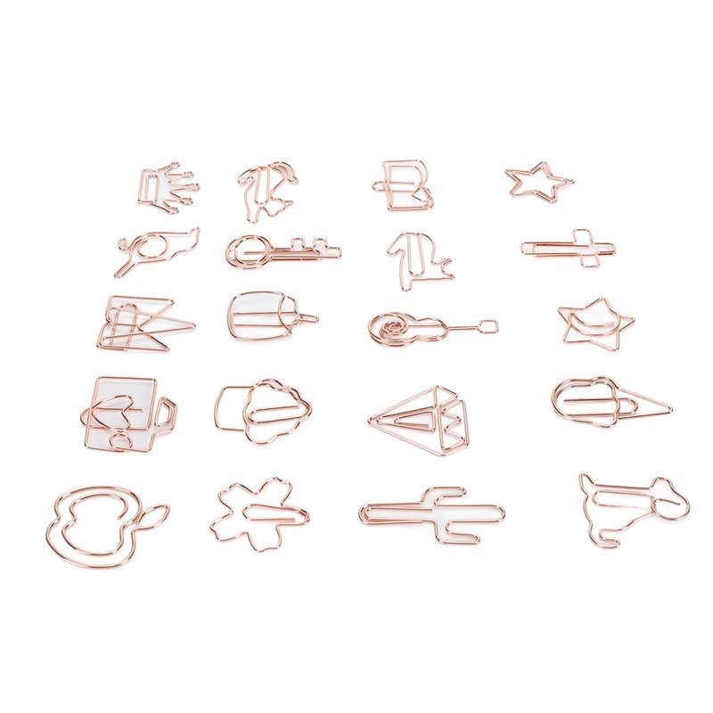 100Pcs Paper Clips Cute Look Note Clip Marking Document Organizing