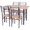 Giantex Modern 5 Piece Dining Table Set with 4 Chairs