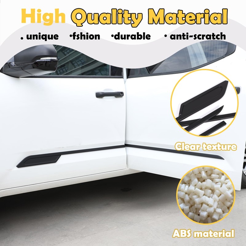 Body Side Door Molding Guard Cover Trims Compatible with Toyota