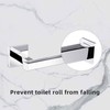 Modern Chrome Toilet Roll Holder Wall Mounted Square Bathroom Accessory
