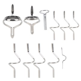 Fishing Repair Tool, Fishing Pole Eyes Replacement Kit Ferrules Rod Fishing Guide Double Buckle Ring for Fishing