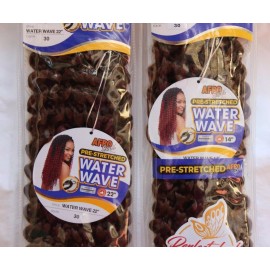 AFRO SENS CROCHET BRAID COLOR 30 MED BROWN WATER WAVE 22” or 14” BUY MORE & SAVE - 14 in