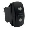 Amber Led Turn Signal Rocker Switch 7 PIN ON-Off-ON DPDT