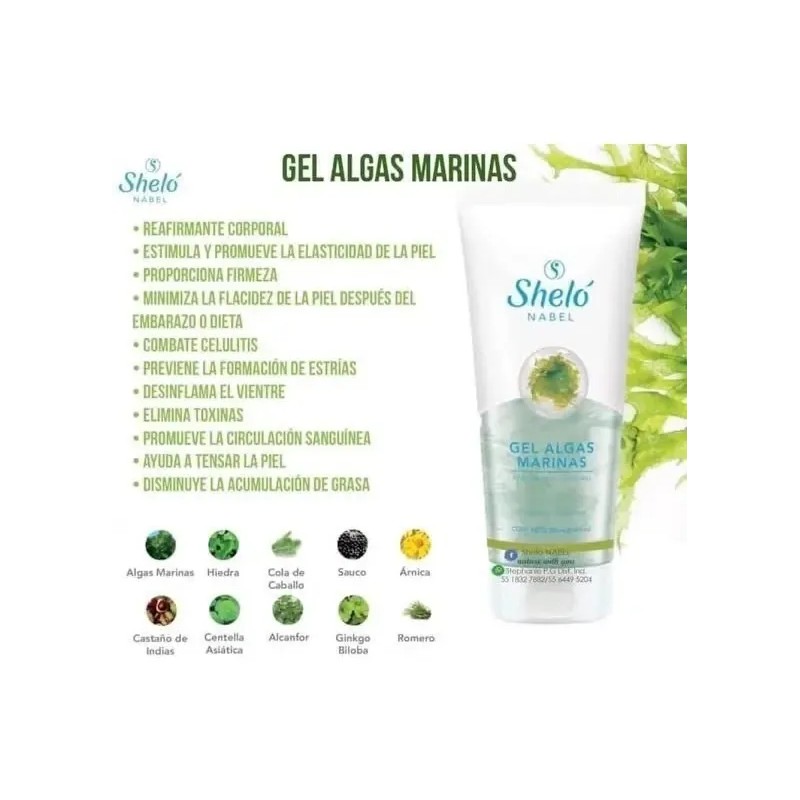 Gel Reductivo Algas Marinas + Gel Frio Reafirmante Shelo Nab