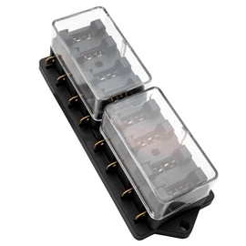 Car Fuse Box by MASO 12v 24v Volt 8 Way Heavy Duty Standard Blade Fuse Box Holder kit car Van Marine