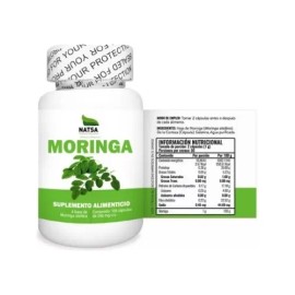 Natsa Moringa 100 Cápsulas, Calidad Premium Sfn