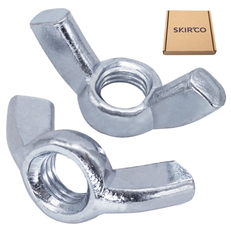 SKIR'CO Pack of 20 Wing Nuts M10, Galvanised Wing Nuts,