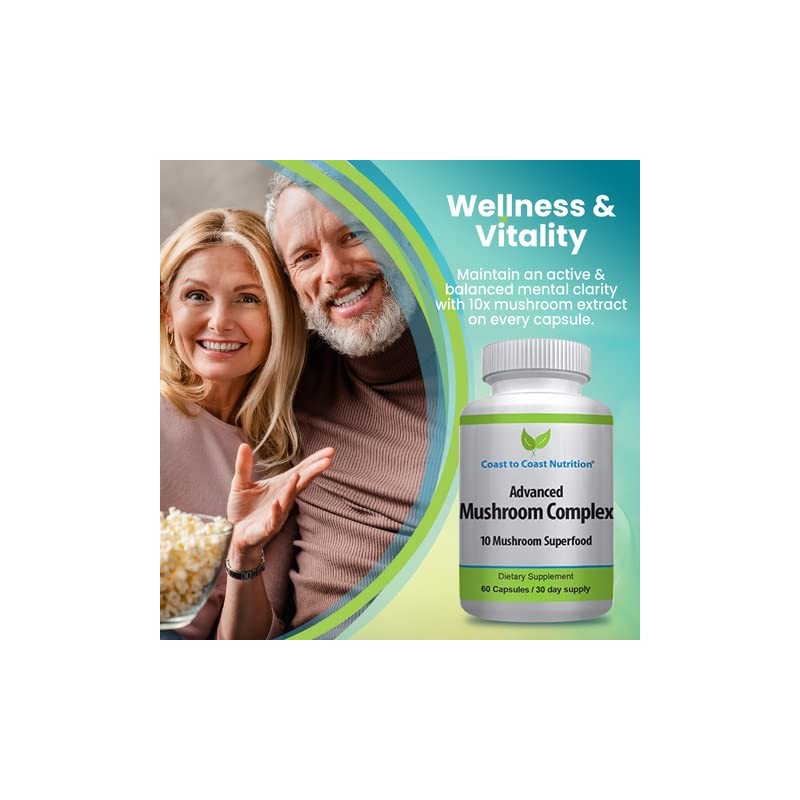 LAURALS Coast to Coast Nutrition Advanced Mushroom Complex - Lions