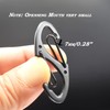 Bytiyar Small Carabiner Clips 1.6 inch(41mm) Metal Double Sided Spring