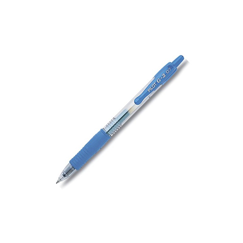 Pilot G2&nbsp;Retractable Gel Pens, light blue, 5 Stifte