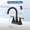 Cinwiny Bathroom Faucets 4 Inch Centerset Bathroom Sink Faucet Deck
