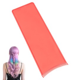 Balayage board, hair dye tools with teeth, highlight tools easy to clean lightweight foil board hair salon supplies for dye hairstylist accessories (red)