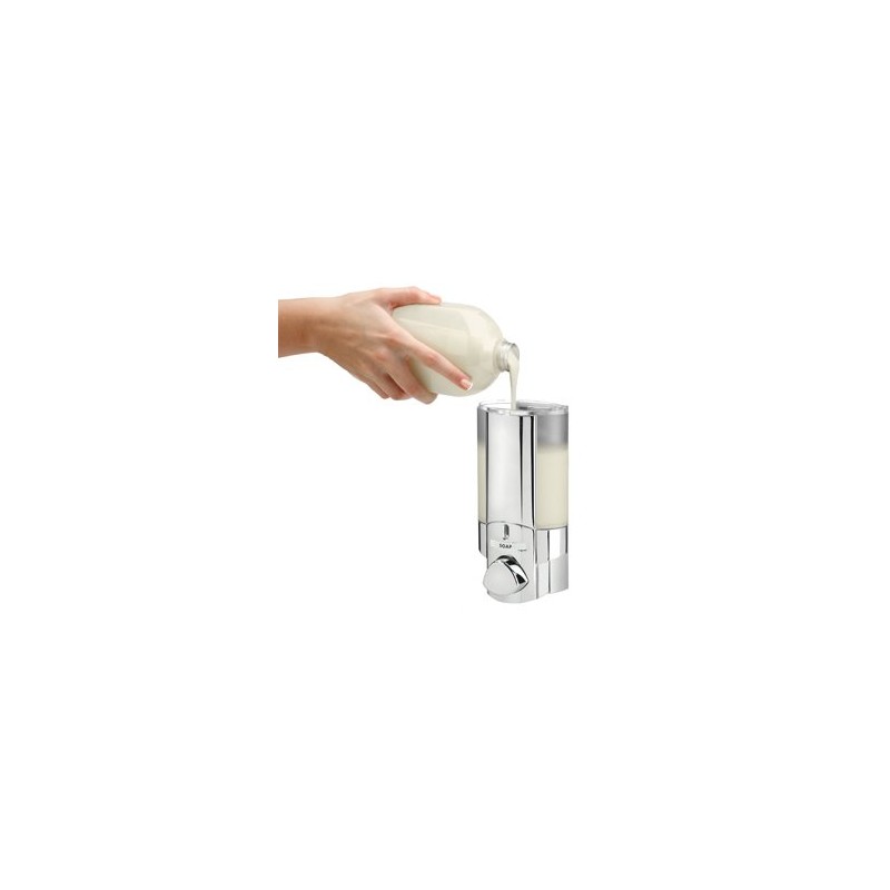 BETEC Aviva I Chrome Soap Dispenser with One Chamber Wall