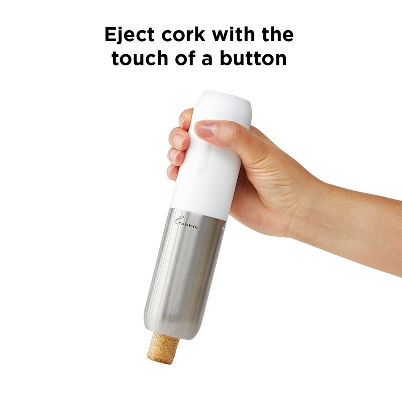 Rabbit Compact Electric Wine Opener - Electric Corkscrew with Built-In