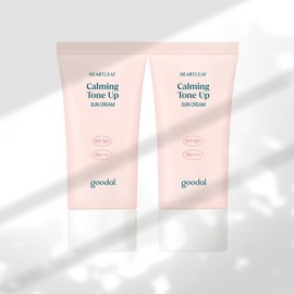 Goodal Clear Houttuynia Cordata Soothing Moisture Tone-Up Sun Cream 50ml 1+1, 1 Set / 구달 맑은 어성초 진정 수분 톤업 선크림 50ml 1+1, 1세트