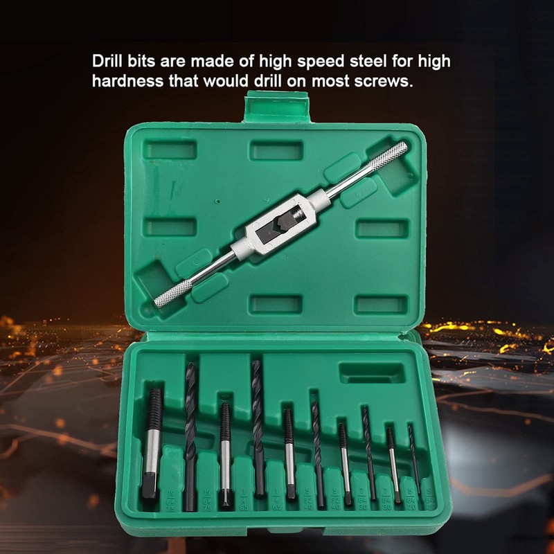 Screw Extractor Set for Broken Screw,5pcs Damaged Screw Remover+5pcs M2