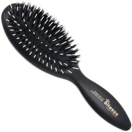 Altesse 1 x Boar Bristle Hair Brush with White Nylon Pins 7 Rows