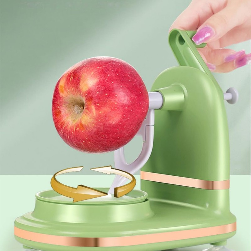 Cocoarm Hand Crank Apple Peeler, Manual Rotating Kitchen Appliance, Fruit