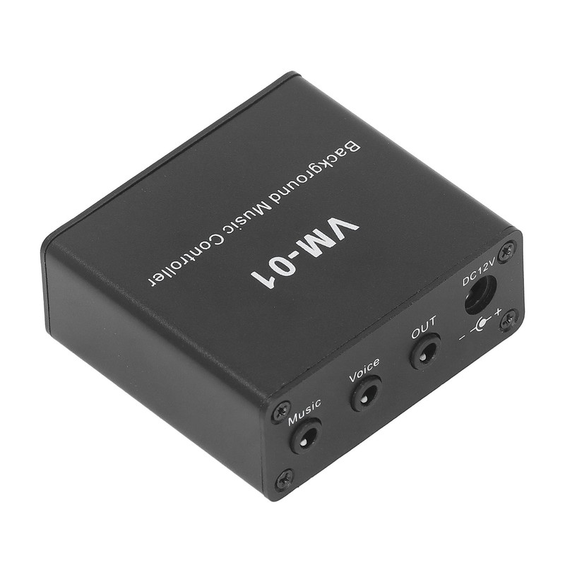 Background Music Controller Black Excellent Compatibility Miniature Size Music Switcher
