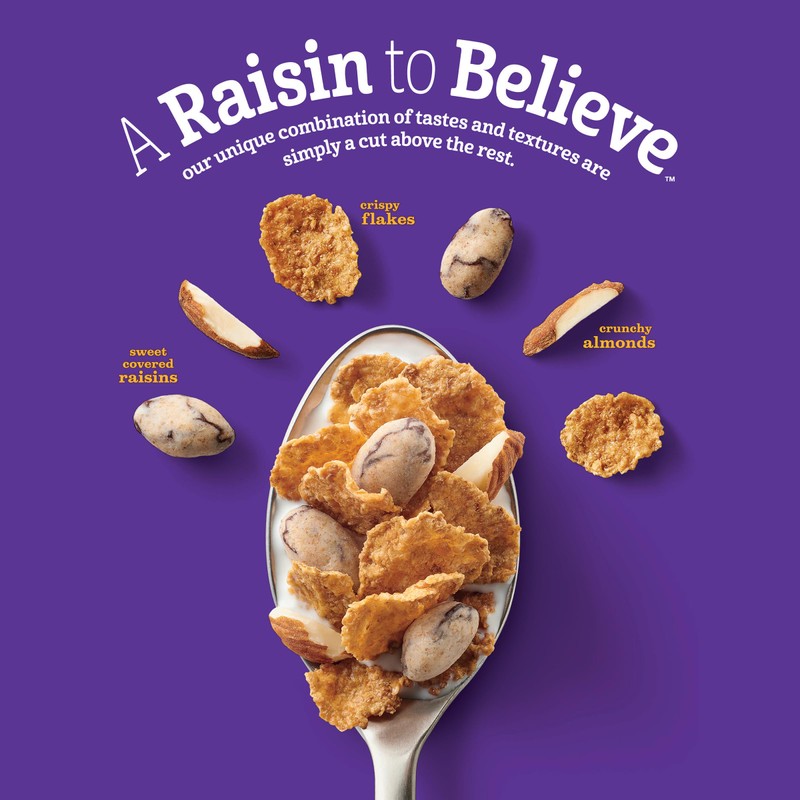 Raisin Nut Bran Cereal, High Fiber Cereal, Made with Whole