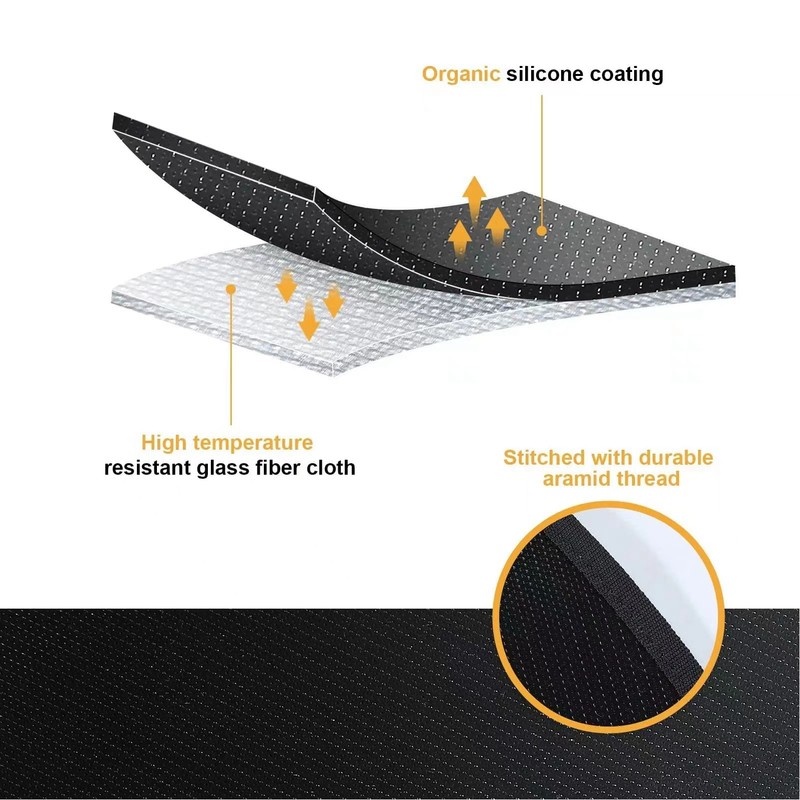 Under Grill Mat Round Rain Proof Dust Proof Sunshade Grill