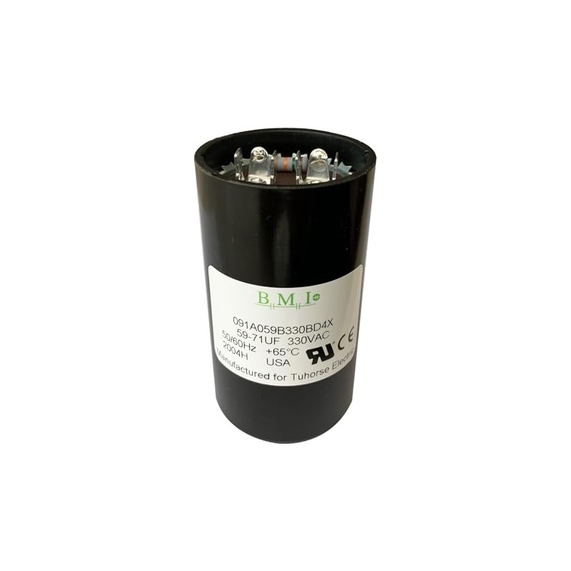 BMI 59-71 MFD (uF) Motor Start Capacitor, Compatible Replacement Part