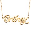 GR35Z9 Britney Name Necklace Gift for Her His Friend Fans