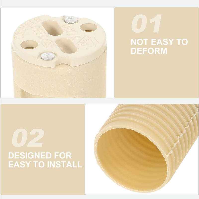 ARTIBETTER Pack of 4 lamp holder, G9 base, replacement lamp