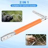 Wire Fence, T Post Clips Tool with Winder 3 Holes