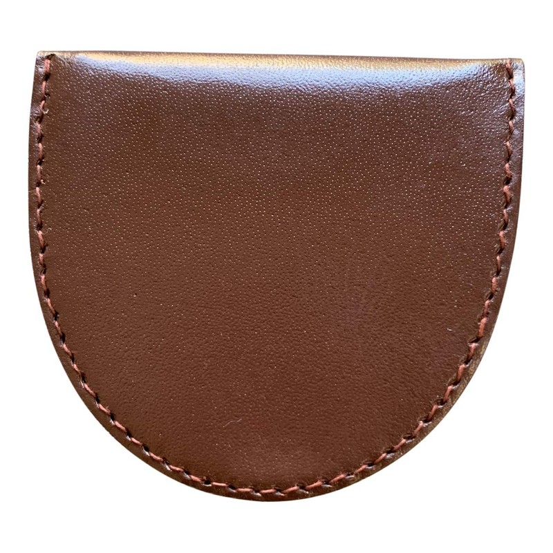 Lorenz Men's Leather Horse Shoe Shape Tray Coin Purse -