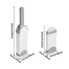 Doppelseitige Tierhaarentfernungsbürste Set mit Selbstreinigender Basis - Wiederverwendbare Elektrostatische Fusselbürste für Möbel, Sofa & Kleidung - Staub-, Flusen- & Haustierfellentferner