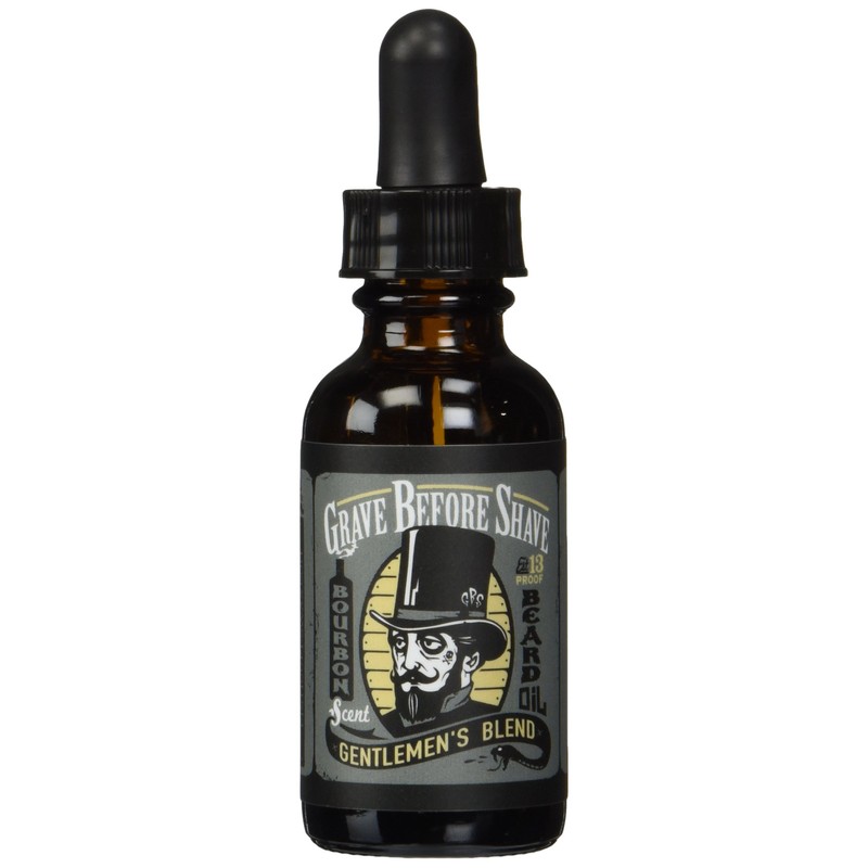 GRAVE BEFORE SHAVE™ Gentlemen's Blend Beard Oil (Bourbon/Sandal Wood Scent)