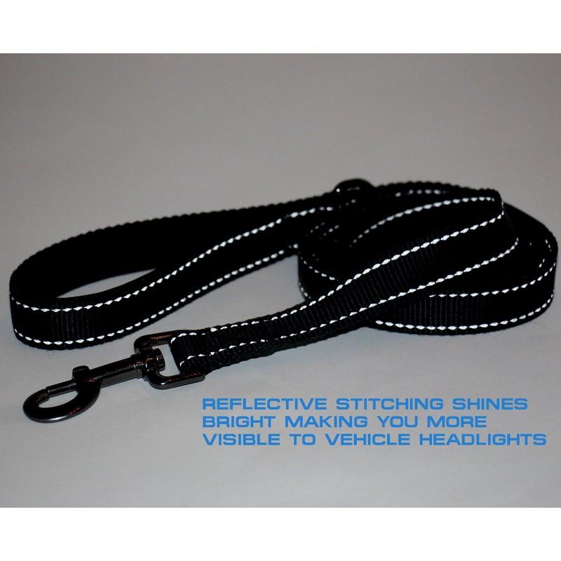 Max and Neo™ Double Handle Traffic Dog Leash Reflective -