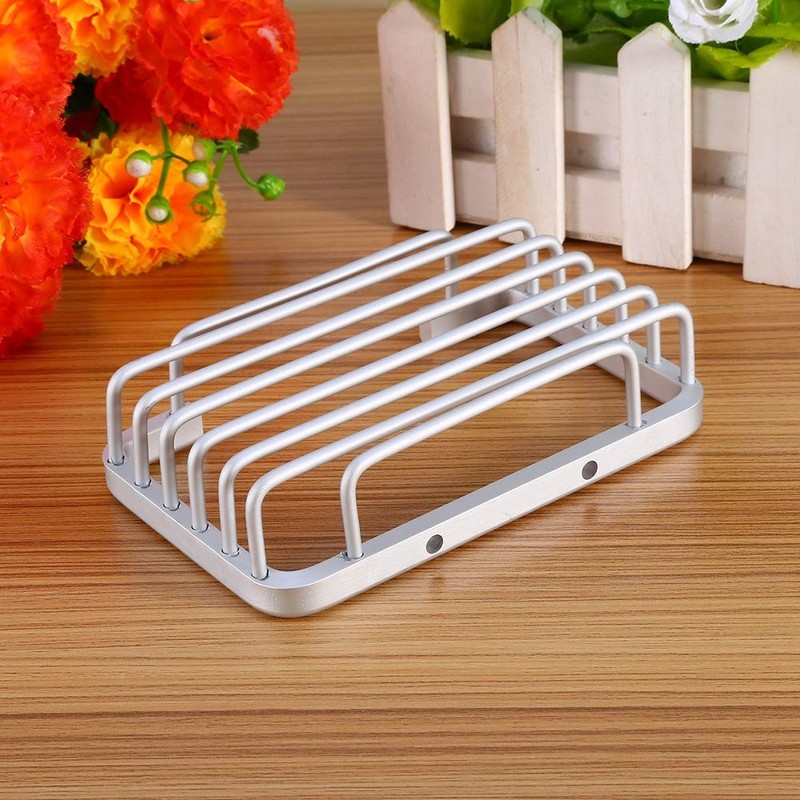 Yosoo Wall Mounted Soap Dish Storage Basket Soap Dish Aluminium