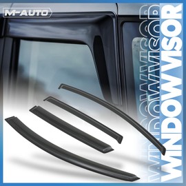 M-AUTO Outside Mount Window Visors Compatible with 08-10 Saturn VUE, Tape-On Rain Guards Shields, 4 PCs