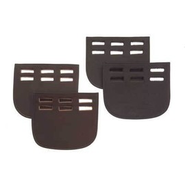 Heritage English Leather Girth Guards - Black or Brown (Brown)