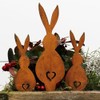 Easter Iron Bunny Adornments Easter Crafts Decorations for Lawn Garden