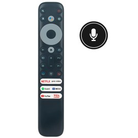 Voice Replacement Remote Applicable for TCL Q5 Q6 Q7 Q-Class QM8 Series S3 S4 S-Class Google TV 55Q650G 55Q550G 75QM850G 40S350G 85Q650G 43S350G 50Q550G 65Q550G 32S350G 65Q650G 55Q750G 65Q750G 75Q750G