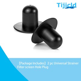 Tijicld 2p Black Wall Plug Replacement Ground Swimming Pool Filter Pump for INTEX Pools Pump Strainer Hole Plug for Most Above Ground Pools Including Coleman & Bestway