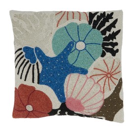 Beaded Seashells Pillow