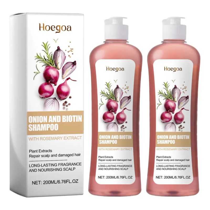 Champú De Cebolla Para El Crecimiento Del Cabello 200ml*2