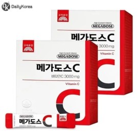 Goryeo Eundan Korea Eundan Megadose C Vitamin C 3000, 60 packets (2 pieces), high content for 4 months... / 고려은단 메가도스C 비타민C 3000 60포 2개 4개월분 고함량 가...