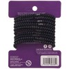 Goody Slide Proof Stayput Black Elastics, 4 mm 10 Count
