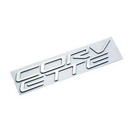 1x 97-04 C5 Corvette Rear Bumper Inserts Letters Emblem 3D Badge Sticker Nameplate Fit for C5 (Chrome)
