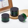 Pack of 6 Green Glass Empty Jars, Cosmetic Containers, 30