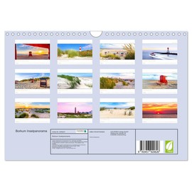 Borkum Island Panorama (Wall Calendar 2026 DIN A4 Landscape), CALVENDO Monthly Calendar