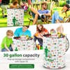 Jingmore 30 Gallon Collapsible Pop up Trash Can with Zippered